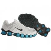 Lançamento Nike Doze molas Branco e Azul
